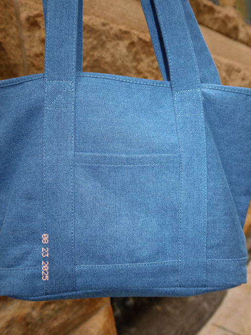 Class Crush Denim Tote Bag